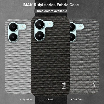 IMAK For XiaoMi Poco X8 Pro, Luxury Texture Fabric Touch Cloth Hard Case Cover