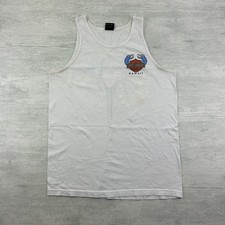 Vintage Harley Davidson Shirt Size Large White Tank Top Hawaii Biker Motorcycle