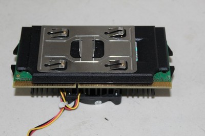 Intel Slot 1 CPU SECC Cartridge with Evercool Heatsink Fan Vintage Untested