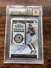 2019 Contenders - Rookie Ticket Cracked Ice Dwayne Haskins Auto 7/23 GEM 💎