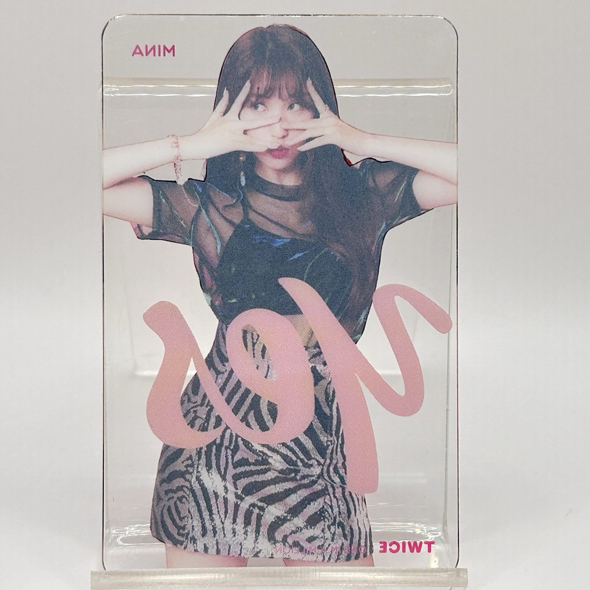 Mina TWICE Ttrading Photo Clear Card Cute Very Rare Japan Limited