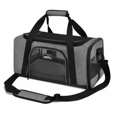 Wakytu Pet Carrier Bag, Airline Approved Pet Carrier for Small Cats Dogs,