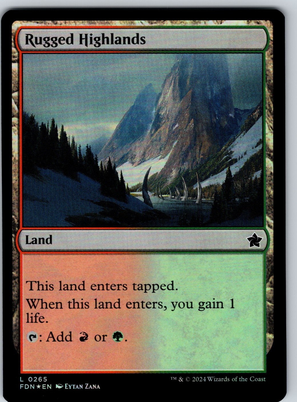 Rugged Highlands 265 Foil FDN Foundations NM