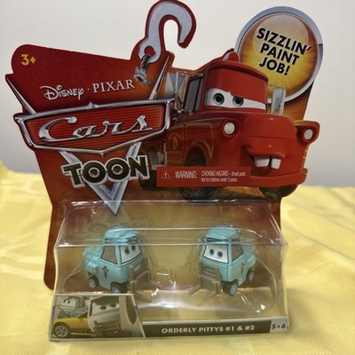 Disney Pixar Cars Toon Orderly Pittys #1 & #2