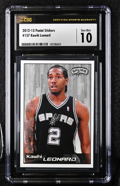 Kawhi Leonard 2012-13 Panini Stickers #157 (RC) CSG CGC 10