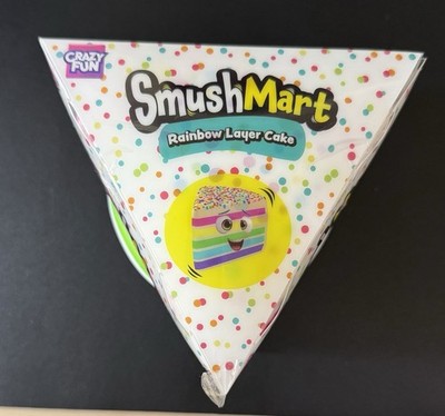 Crazy Fun Smush Mart Rainbow Layer Cake Squishy Viral Squeezey Toy RMS