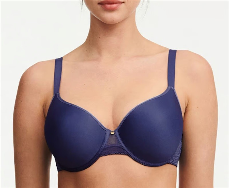 NWT Chantelle 36DD C Jolie Bra 13B6 Blue Navy 122100