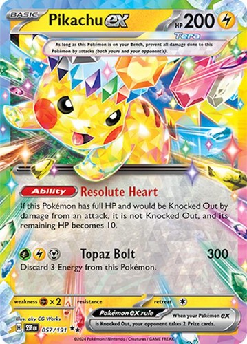 Pikachu ex (057/191) [Scarlet & Violet: Surging Sparks] Near Mint Holofoil