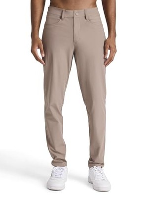 REEBOK MEN'S SLIM FIT, LIGHTWEIGHT POLY DOUBLE-KNIT FABRIC 36W X 32L - DRIFTWOOD