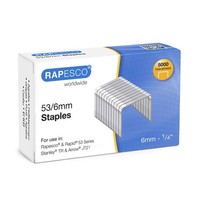 Heftklammern Rapesco Typ 53/6 Mm Verzinkt 5000 StüCk BüRobedarf Klammern