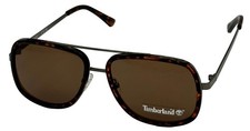 Timberland Tortoise Mens Plastic Square Aviator Sunglass, Brown Lens TB7212 52E