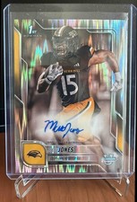 2025 Bowman Chrome University Matt Jones #BCA-MJ Prospect Auto Stealth Refractor