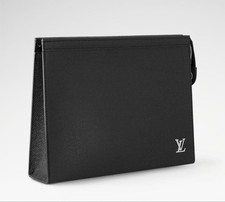 Louis Vuitton Pochette Voyage Black Clutch Bag