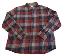 Weatherproof Vintage Flannel Shirt Mens Large L Plaid Button Down NEW w Tags