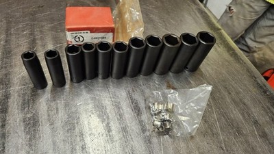 Proto J74112 C4031085 11-PC 1/2'' Drive 1/2''- 1-1/8'' 6-Pt Deep Impact Socket Set
