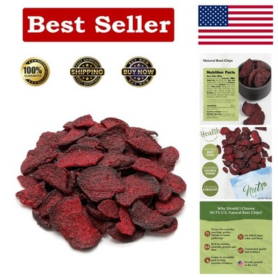 NUTS U.S. Beet Chips - 2.2 LBS Bulk Snack with No Artificial Colors or Sugars