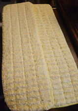 2x 18 inch yellow microfiber mop pad by unifirst 80/20 polyester and polymide