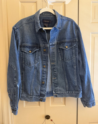 Calvin Klein Men's Blue Denim Jacket L