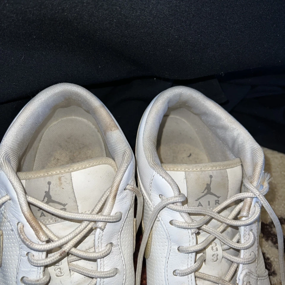 Nike Air Jordan V.2 Retro Bajo Blanco/Crema Para Hombre Talla 12 Foto 3 de 4