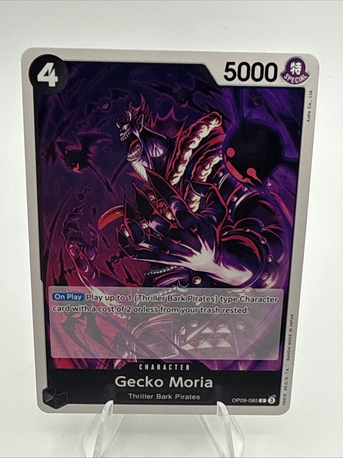 Gecko Moria OP09-085 Emperors in the New World ONE PIECE Card Game English