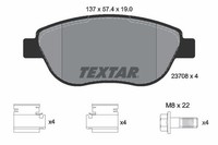 Textar Bremsbelagsatz, Scheibenbremse 2370803 FüR CitroËN Fiat Lancia Peugeot