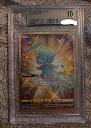 Mew #25 Pokemon Celebrations, BGS 10 Pristine