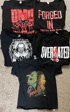 AEW Crate Lot Of 5 Shirts - Malakai, Britt Baker, Blackpool (XL) Jurassic (S)