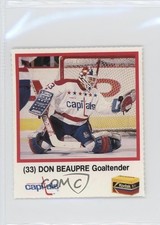 1989-90 Kodak Washington Capitals Don Beaupre #33 0q3
