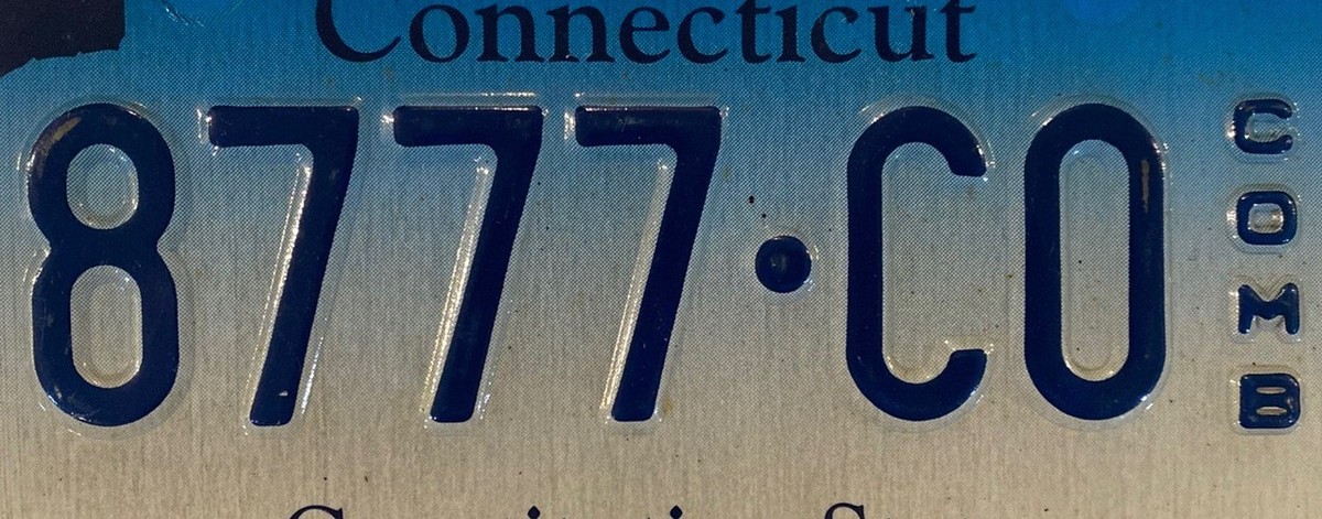 TRIPLE DIGIT 7 777 license plate repeating 8777 CO Comb CT | eBay