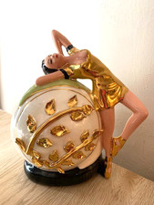 VINTAGE MCM ART DECO TV LAMP- FEMALE DANCER  ...