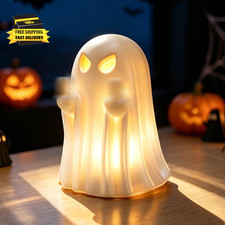 Halloween Ghost Figurine Decorations, Funny Ghost Figurine Statue Decoration for