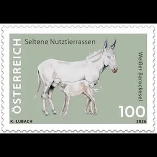 Austria 2026 White Baroque Donkey MNH