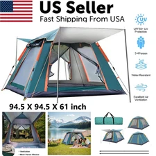 Waterproof Automatic 4 People Outdoor Instant PopUp Tent Camping Hiking Canopy