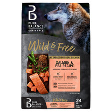 Pure Balance Wild & Free Grain-Free Salmon & Pea Recipe Dry Dog Food, 24 lbs 1.31 per pound
