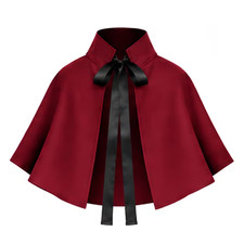 Victorian Cape Gothic Halloween Costume Steampunk Capelet Goth Capelet Shawl