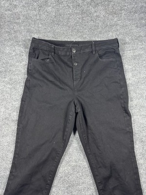 American Eagle Jeans Women's 18R Faded Black High-Rise Curvy Jegging 27'' Inseam