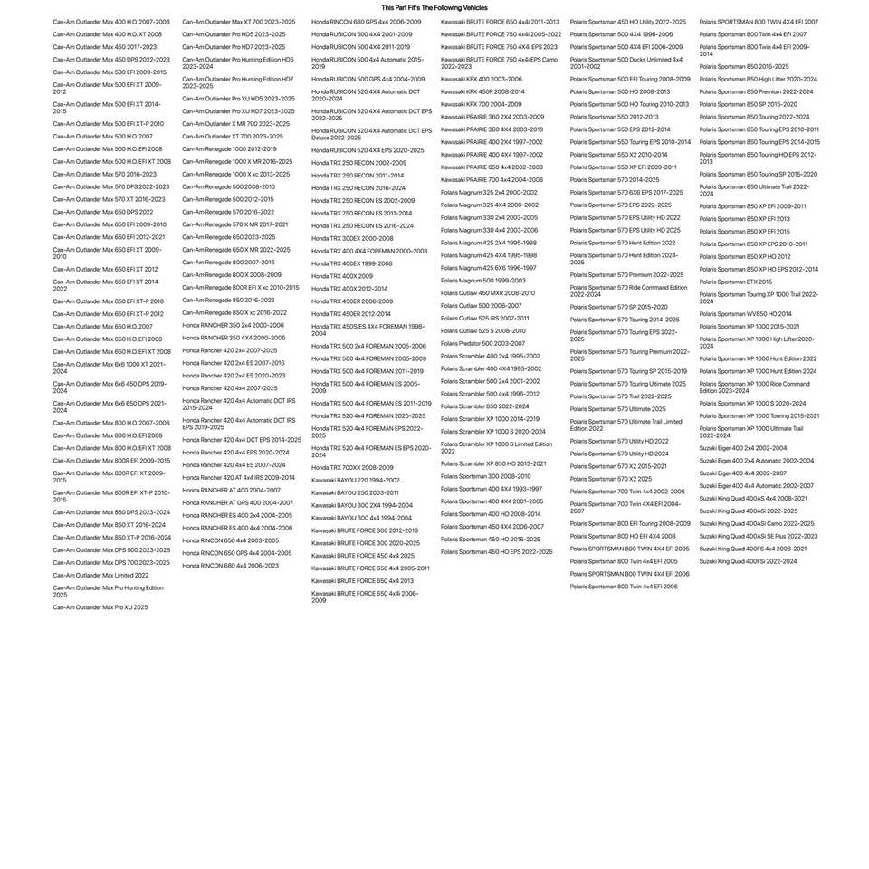 Kit de bocina y señal Tusk ATV con señales de montaje empotrado para ARCTIC CAT Mudpro 700 H1 Foto 3 de 4