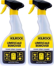 Kilrock Limescale Remover Power Spray Cleaner 2 x 500ml for Bathrooms & Kitchens 10.64 per litre