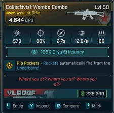 Borderlands 4 OP⭐GOD ROLL⭐COLLECTIVIST  WOMBO COMBO⭐ CRYO