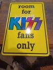 Metal Sign Room For Kiss Fans On Tin Poster Sign Vintage