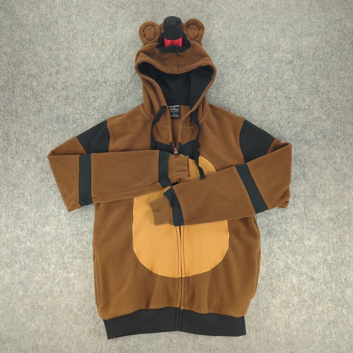 Five Nights at Freddy's Hoodie Adult XS Fleece Costume Bear Ears Cosplay  2023