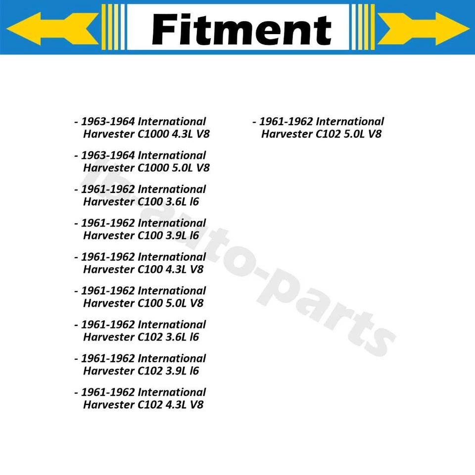 2x Manguera de freno trasera para International Harvester C102 1961-1962 3,6 L Foto 4 de 4