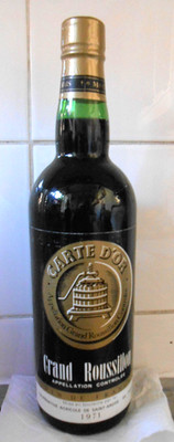 CARTE D'OR Grand Roussillon Rotwein 1971 Frankreich APPELLATION CONTROLÈE 75cle