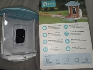 Birdfy Smart Bird Feeder with Camera Solar Power, Smart Camera + Solar Panel