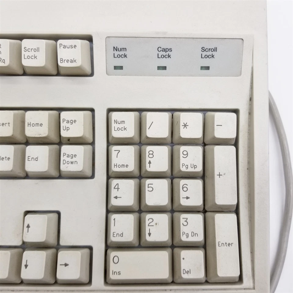 Keytronic E03601QUS201 Vintage PS/2 Beige Retro Keyboard 104-Key Ergonomic Lot 3 - Image 3 of 4