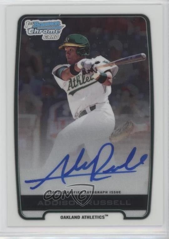 2012 Bowman Draft Chrome Draft Picks Auto Addison Russell #BCA-AR Auto 8cx
