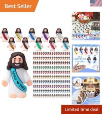 Mini Jesus Figures Religious Party Favors Easter Egg Stuffers 400pcs Rubber Toys
