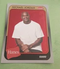 2019 FLEER Michael JORDAN Hanes RED Foil Card #MJ-1 SSP! Chicago Bulls HOF 🔥🔥