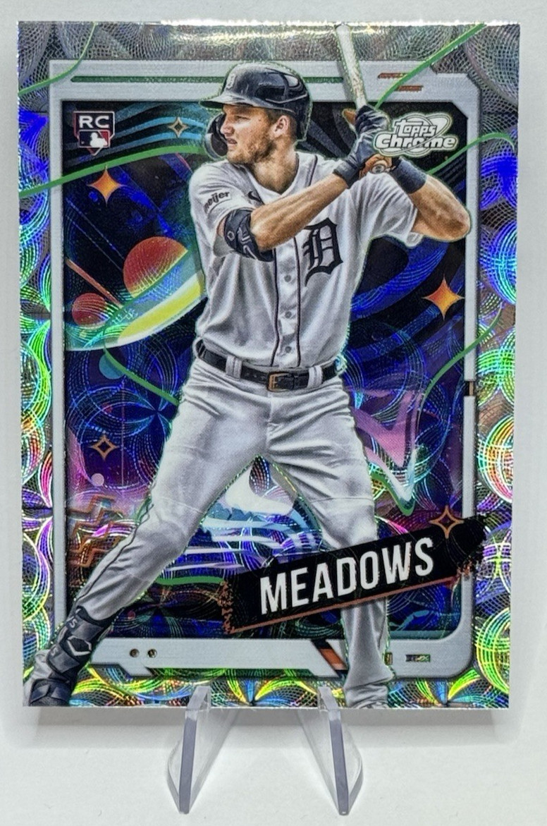 2024 Topps Cosmic Chrome Parker Meadows 127 Detroit Tigers Nucleus Refractor