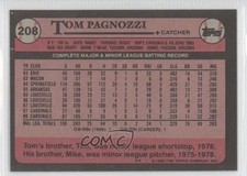 1989 Topps Blank Front Tom Pagnozzi #208 0l1